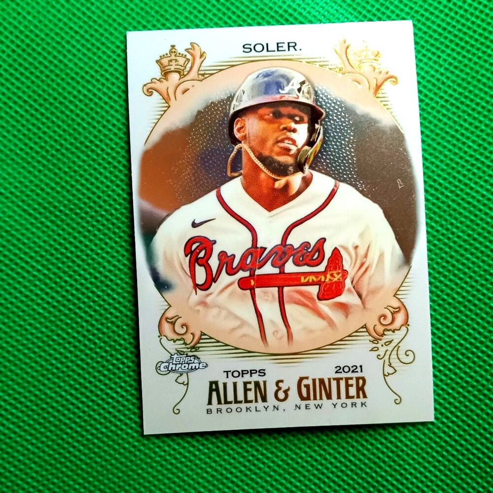 Jorge Soler #156 Topps Chrome Allen and Ginter 2021 Atlanta Braves
